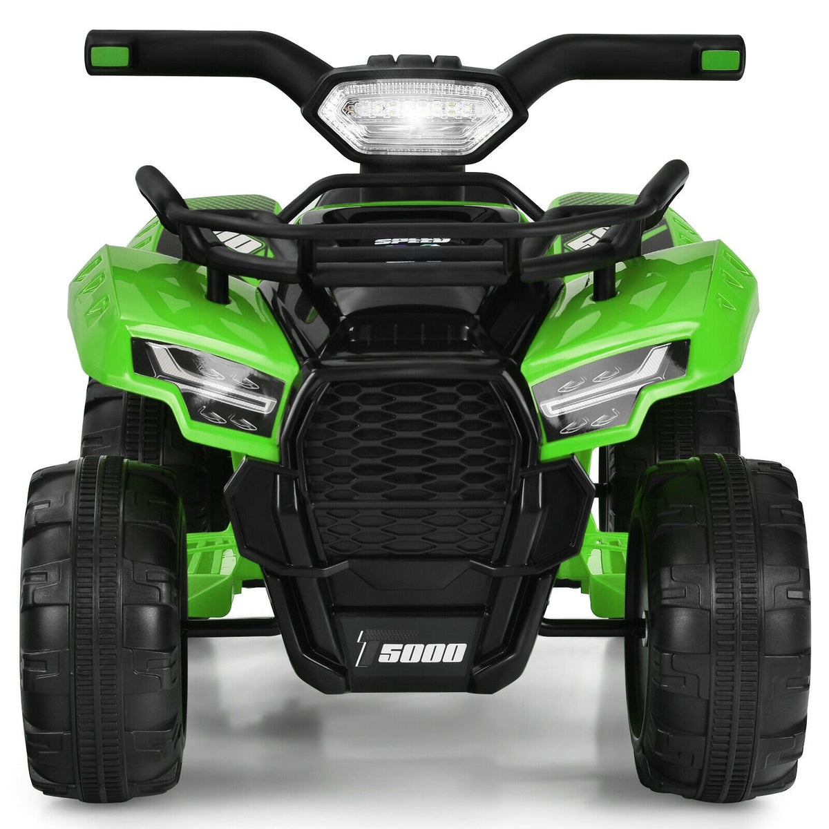 6V Kids ATV Quad Electric Ride On Car with LED Light and MP3-Green view 7