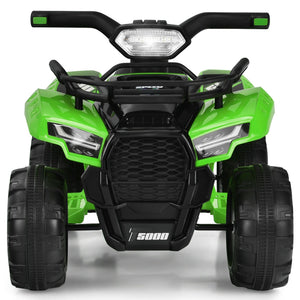 6V Kids ATV Quad Electric Ride On Car with LED Light and MP3-Green view 7