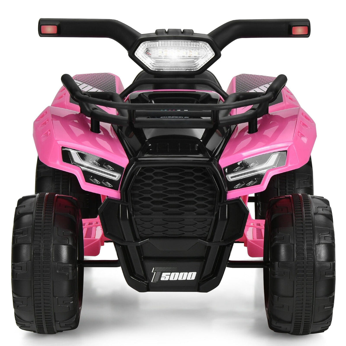 6V Kids ATV Quad Electric Ride On Car with LED Light and MP3-Pink view 8