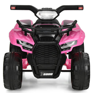 6V Kids ATV Quad Electric Ride On Car with LED Light and MP3-Pink view 8