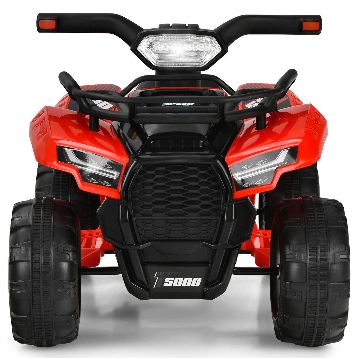 6V Kids ATV Quad Electric Ride On Car with LED Light and MP3-Red view 4