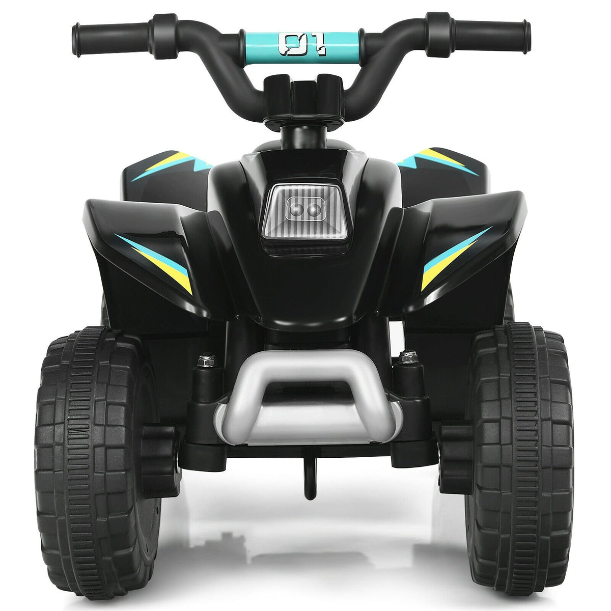 6V Kids Electric ATV 4 Wheels Ride-On Toy -Black view 4