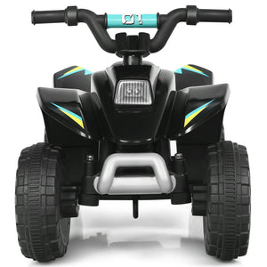 6V Kids Electric ATV 4 Wheels Ride-On Toy -Black view 4