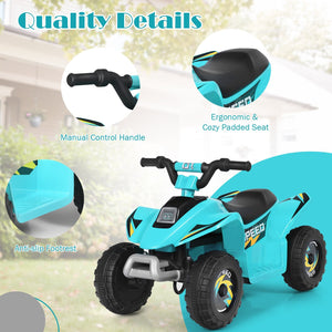 6V Kids Electric ATV 4 Wheels Ride-On Toy -Blue view 8