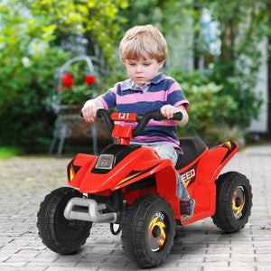 6V Kids Electric ATV 4 Wheels Ride-On Toy-Red view 2