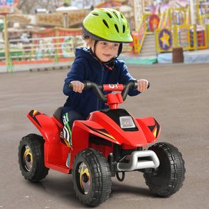 6V Kids Electric ATV 4 Wheels Ride-On Toy-Red view 3