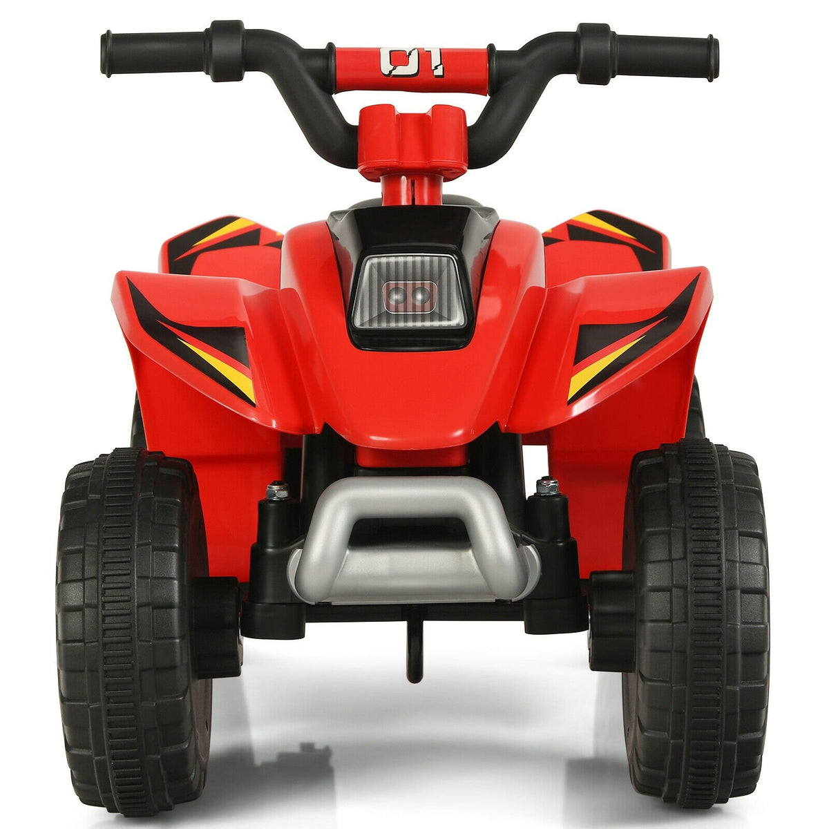 6V Kids Electric ATV 4 Wheels Ride-On Toy-Red view 4
