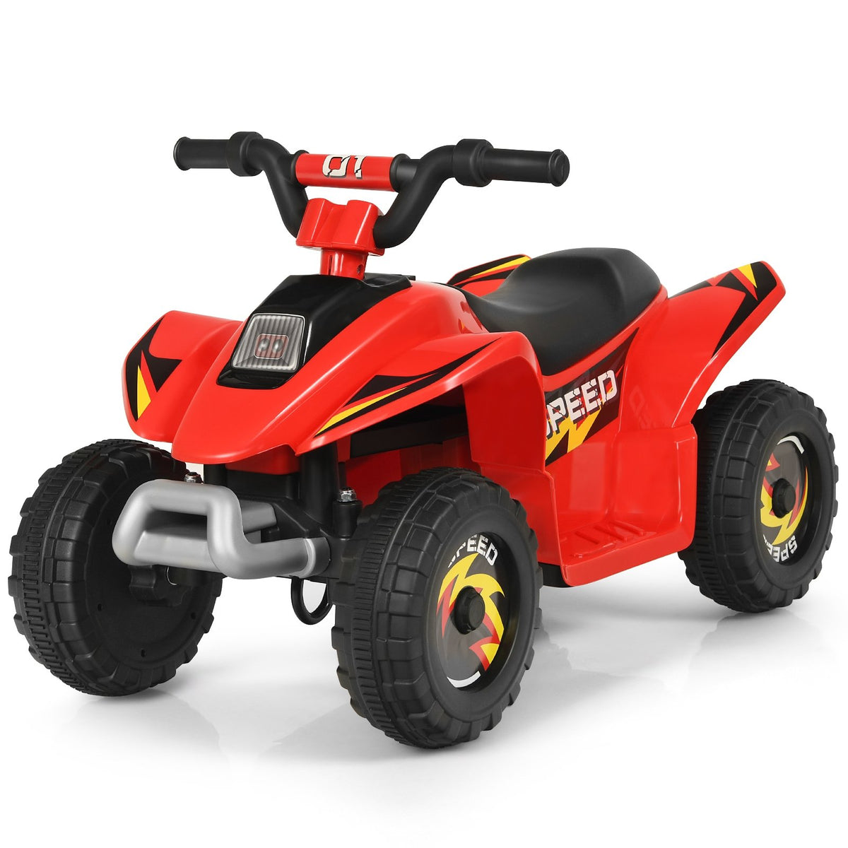 6V Kids Electric ATV 4 Wheels Ride-On Toy-Red view 6
