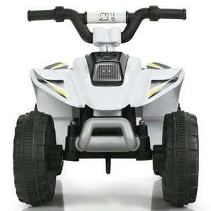 6V Kids Electric ATV 4 Wheels Ride-On Toy-White view 4