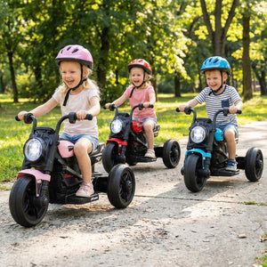 6V Kids Electric Motorcycle with LED Headlight and Music for Toddlers Aged 3-5-Pink view 3