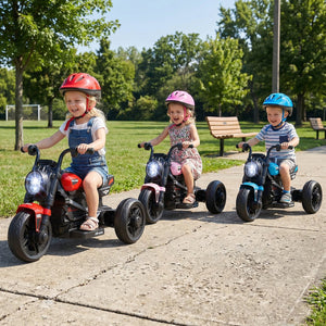 6V Kids Electric Motorcycle with LED Headlight and Music for Toddlers Aged 3-5-Red view 3
