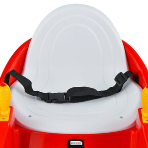 12V Electric Kids Ride On Bumper Car with Flashing Lights for Toddlers-Red view 5