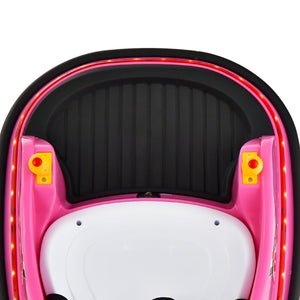 12V Electric Kids Ride On Bumper Car with Flashing Lights for Toddlers-Pink view 7