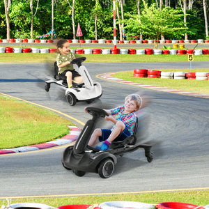 6V Kids Ride on Drift Car with 360° Spin and 2 Adjustable Heights-Black view 3