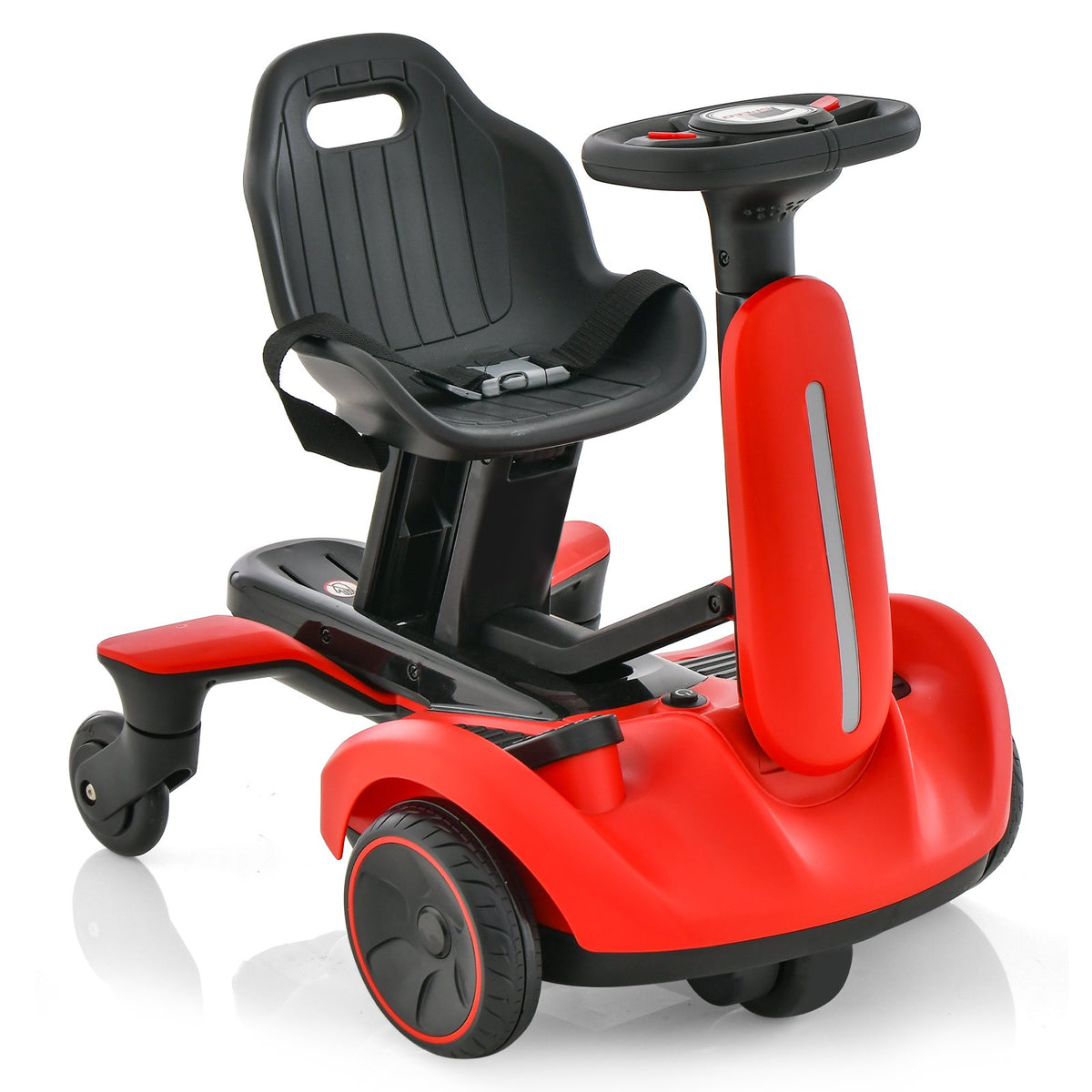 6V Kids Ride on Drift Car with 360° Spin and 2 Adjustable Heights-Red view 4
