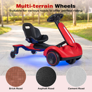 6V Ride-on Drift Car with Lights and Adjustable Seat-Red view 9