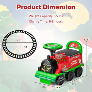 6V Toddler Ride On Train Combo: Track Ride & 2-Seater Carriage Set view 5