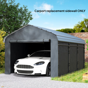 Carport Replacement Canopy Cover Sidewalls for 12' x 20' Carport – view 7