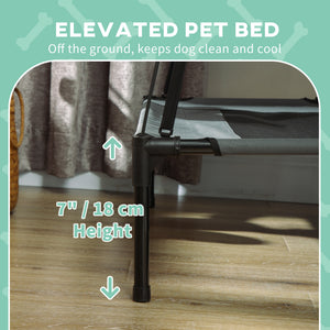 Large Elevated Dog Bed 6.2" L X 29.9" W 36.2" H Foldable Outdoor Cat Dog Canopy Cot w/ Carry Bag Grey – view 8