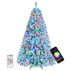 7.5/6 FT Smart Pencil Christmas Tree with APP Remote & RGB Lights and Music Sync-6FT view 4