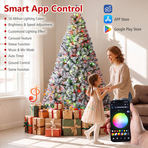 7.5/6 FT Smart Pencil Christmas Tree with APP Remote & RGB Lights and Music Sync-6FT view 8