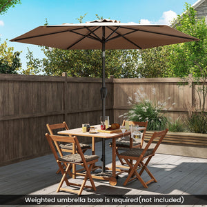 7.5 feet Outdoor Patio Heavy Duty Market Umbrella with Push Button Tilt-Tan view 3