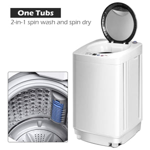 Portable 7.7 lbs Automatic Laundry Washing Machine with Drain Pump view 6