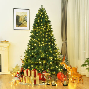 7.5 Feet PVC Artificial Christmas Tree with LED Lights-7.5 ft view 3