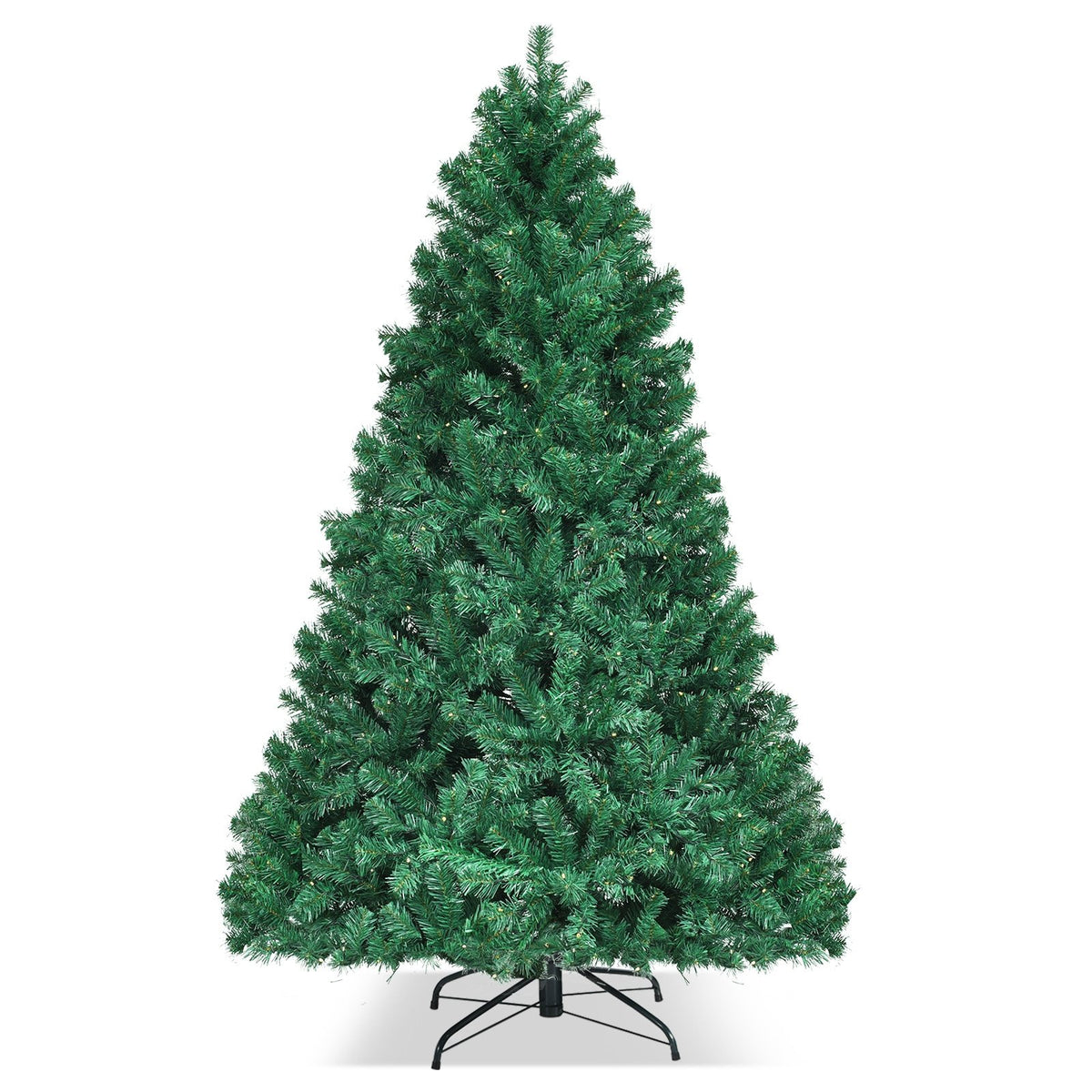 7.5 Feet PVC Artificial Christmas Tree with LED Lights-7.5 ft view 4