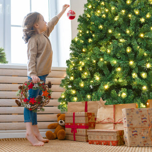 7.5 Feet PVC Artificial Christmas Tree with LED Lights-7.5 ft view 8