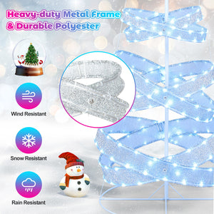 7 Feet Outdoor Spiral Christmas Tree for Party, Xmas New Year Decoration view 6