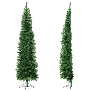 7 Feet Prelit Half-Shape Christmas Tree with 150 Lights view 8