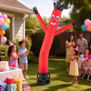 7 FT Inflatable Tube Man with Blower for Outdoor Business Promotion Store-Black view 2