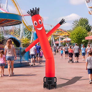 7 FT Inflatable Tube Man with Blower for Outdoor Business Promotion Store-Black view 5