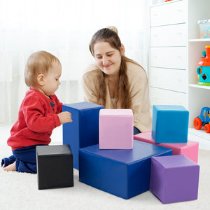 7-Piece Big Foam Building Blocks for Toddlers and Kids view 2