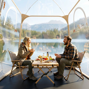 7 x 7 FT Pop Up Sports Tent Clear Bubble Tent All-Weather Waterproof Pod with Sealed Floor view 3