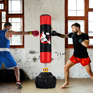 70 Inch Freestanding Punching Bag with Fillable Base 12 Suction Cups and Shock Absorbers view 2