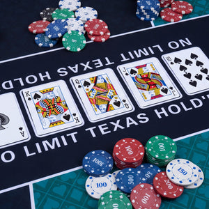 70 x 35 Inch Poker Table Top with Water-repellent Surface for 10-Player-Green view 6