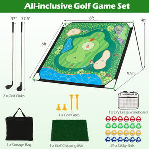 71 x 71 Inches Golf Chipping Game Set for Indoor and Outdoor Practice view 4