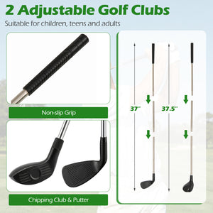 71 x 71 Inches Golf Chipping Game Set for Indoor and Outdoor Practice view 5