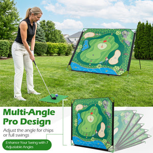 71 x 71 Inches Golf Chipping Game Set for Indoor and Outdoor Practice view 6