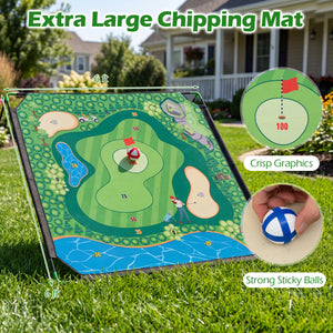 71 x 71 Inches Golf Chipping Game Set for Indoor and Outdoor Practice view 7