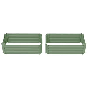 39" x 39" x 12" Set of 2 Raised Garden Bed, Elevated Planter Box with Galvanized Steel Frame for Growing – view 22