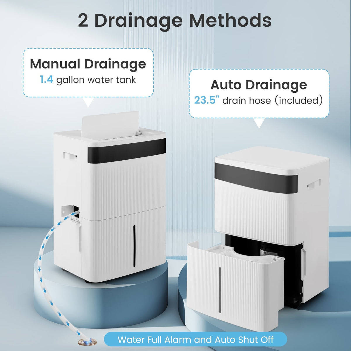 74 Pints Dehumidifier for Home 4500 Sq.Ft Dehumidifier-White view 7