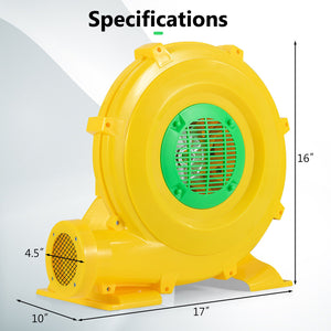 780W Bounce House Blower 1 HP Portable Air Pump Fan with Handle and Ground Stakes view 4