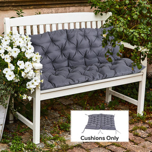 2 Seater Garden Bench Cushion, Soft Thick Outdoor Non-Slip 2 Seater Soft Pad With Backrest for Garden – view 6