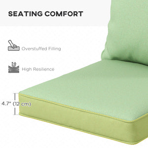 Seat Cushion Back Pillows Replacement Set of 2, Patio Chair Cushions Set for Indoor Outdoor, Blue – view 19
