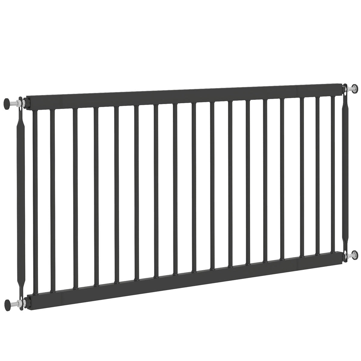 26"-37" Dog Gate, Adjustable Pet Gate, Fits 10" Tall with 2 Extension – view 29