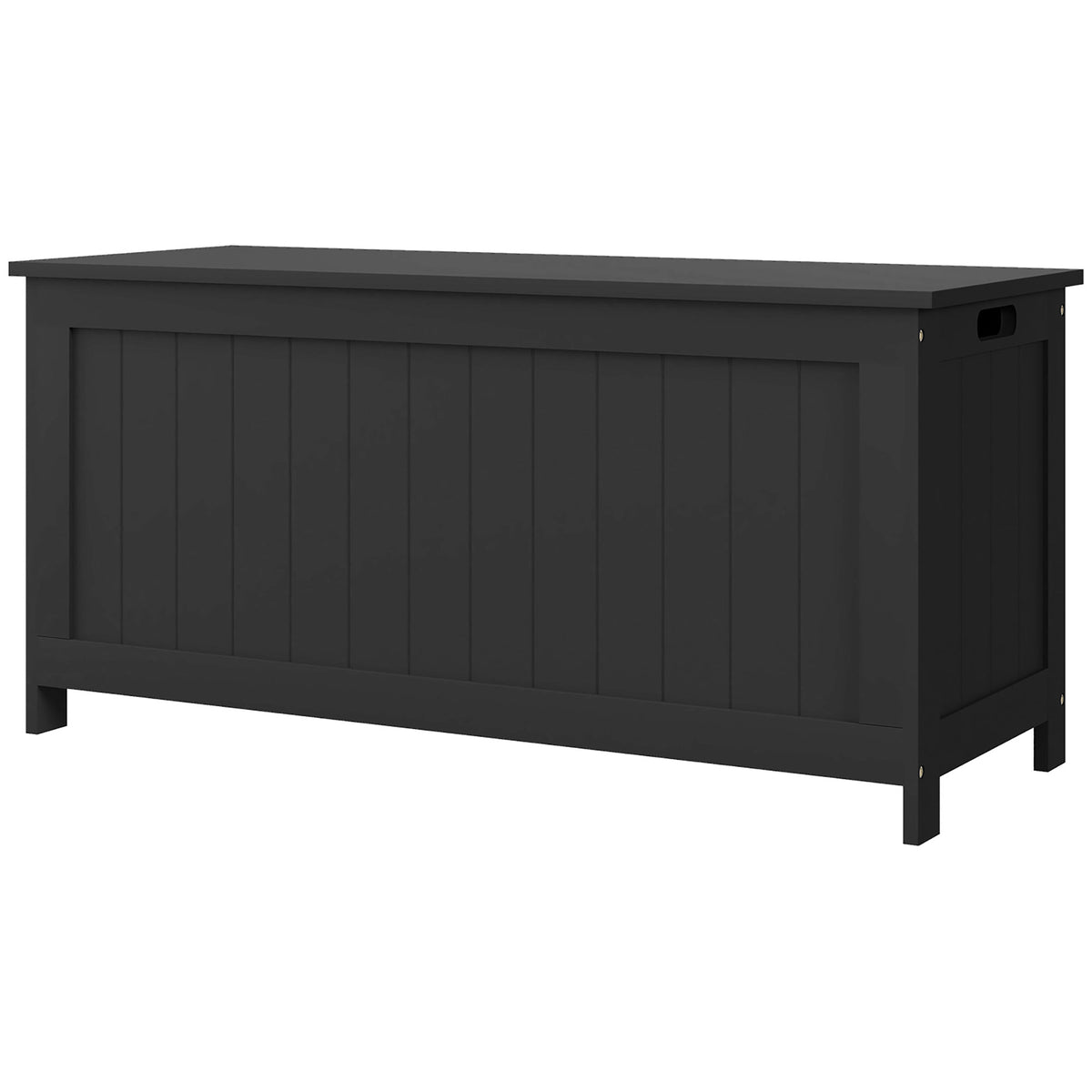 Storage Trunk with 2 Safety Hinges, Modern Entryway Bench with Side Handles, Storage Chest for Living Room