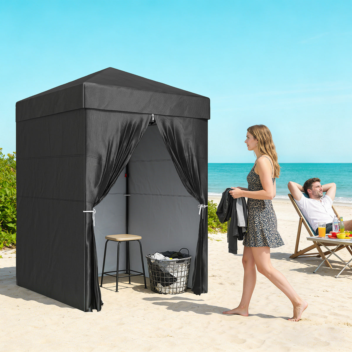4 x 4 ft Compact Pop Up Canopy Tent, UPF 50+ Changing Room – view 21